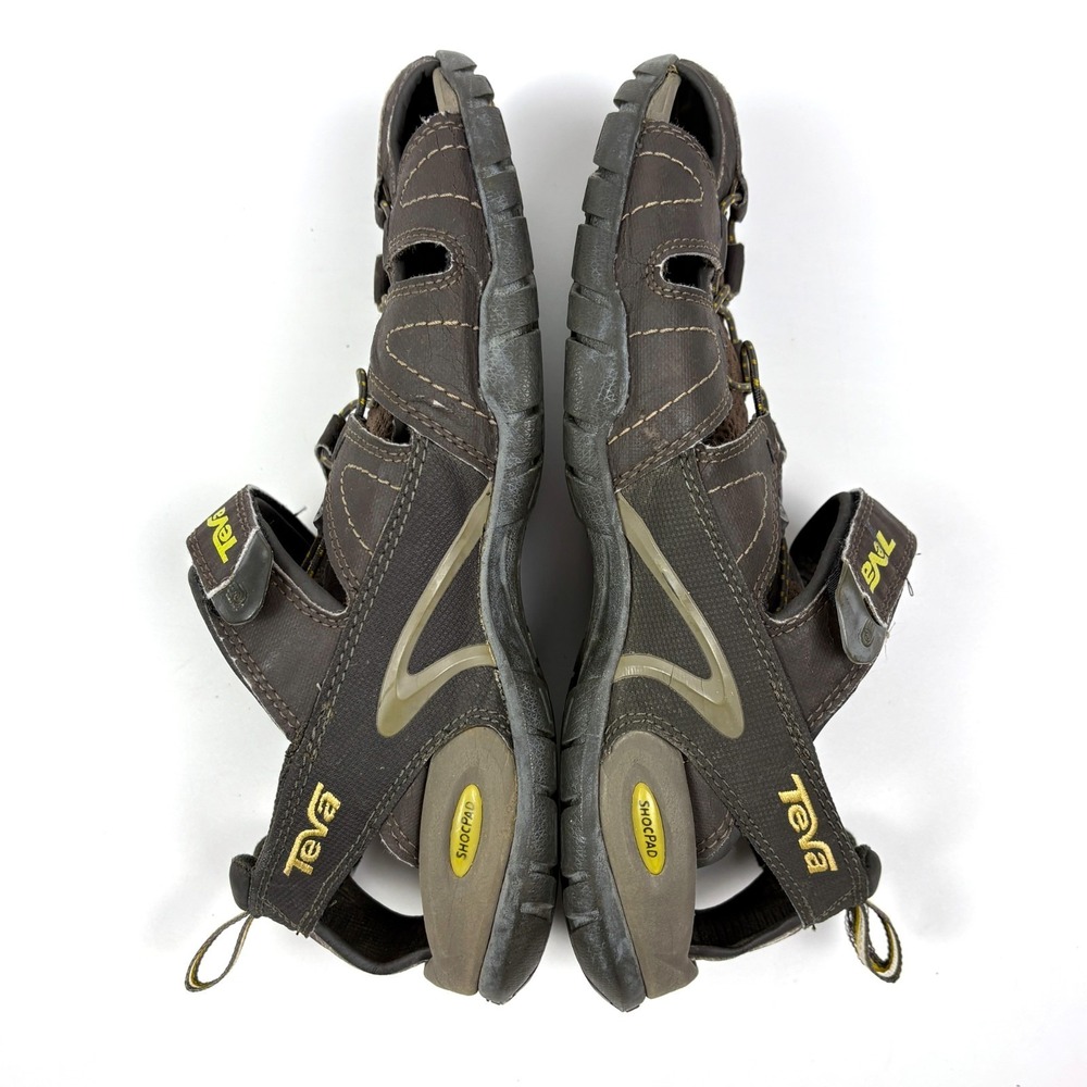 Teva Dozer Sandals Mens Sz 9.5 Brown Closed Toe Fisherman Water Hiking Outdoors - Picture 15 of 16